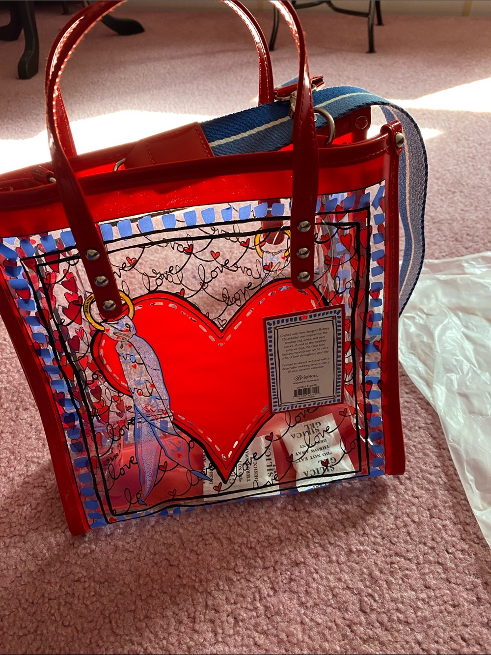 Stripes loved vinyl tote by Brighton - Picture 9 of 9
